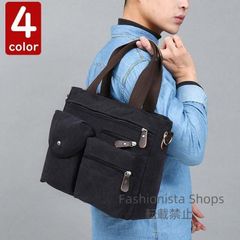【新品未使用】ショルダーバッグ メンズ トートバッグ キャンパスバッグ ビジネスかばん 手提げバッグ 肩掛けバッグ 韓国風 A4対応 PC収納 おしゃれ 大容量 fvcp138