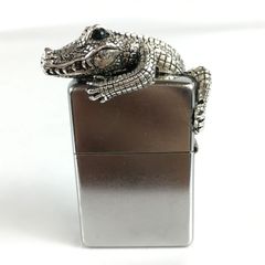 zippo ジッポー 3D クロコダイル ライター 中古 /返 241223 01415hi◇160