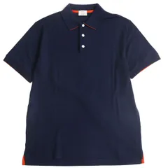 【人気SALE爆買い】新品未使用 HERMES ポロシャツ 半袖 Hロゴ 刺繍 ブラック XL トップス