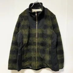 70s オンブレチェックランチコート　ボアジャケット青紺　ビッグサイズ　古着 PENDLETON 古着 70年代 ペンドルトン オンブレチェック ウール