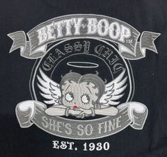No.C.Betty  Boop/ベティーブープ/ワイドシルエット刺繍Tシャツ/ブラック/XLサイズ/新品未使用/タグ有り