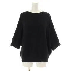 アーバンリサーチ ドアーズ URBAN RESEARCH DOORS 24SS タックフライスワイドTシャツ カットソー ニット ドルマンスリーブ 五分袖 M 黒 ブラック DR45-21U106 /XK