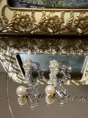 ヴィンテージ　パール　イヤリング 2点セット