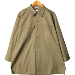 古着 80~90年代 ディッキーズ Dickies 長袖 ワークシャツ USA製 メンズXL相当 ヴィンテージ/eaa577500