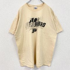 古着 used　GILDAN　ギルダン　半袖スポーツプリントTシャツ　バスケ　レトロ　クルーネック　黄色　イエロー　XLサイズ