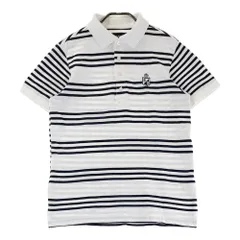 サイズ：4 PEARLY GATES パーリーゲイツ  半袖ポロシャツ ボーダー柄 ホワイト系 [240101423791] ゴルフウェア メンズ ストスト