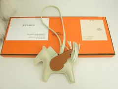 エルメス ロデオPMペガサス アニューミロ クレ茶緑 バッグチャーム 新品@B