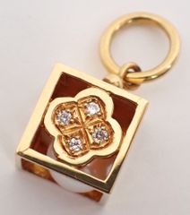 美品 MIKIMOTO(ミキモト) ペントップ パール D0.04ct K18YG 3.4g アコヤ あこや真珠 ペンダント チャーム イエローゴールド レディース