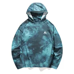 【UVカット90%】メンズ 速乾 UVカット パーカー サンウェアUPF90+ 超薄型 ひんやり素材 アウトドア登山用 快適サンプロテクション スポーツウエア トップス ジャケット グリーン UV2005