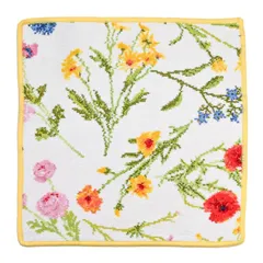 新品 フェイラー FEILER ハンカチ ハンドタオル レディース フラワーメドウ イエロー 30cm×30cm【ネコポス】