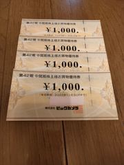 ビックカメラ　株主優待券　4,000円