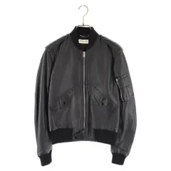 SAINT LAURENT PARIS (サンローランパリ) クラシック レザーボンバージャケット 455813Y5NQ1 ブラックのサムネイル