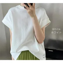 フレンチスリーブTシャツ 無地T クルーネック Tシャツ フレンチスリーブ レディーストップス シンプル 大きいサイズ 夏 カジュアル 二の腕カバー ノースリーブ  vii3x349519