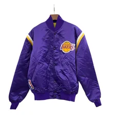 希少　ロサンゼルス・レイカーズ　優勝記念　ブルゾン　ナイロン　ジャケット 2025年最新】ロサンゼルス・レイカーズ nba ジャケットの人気