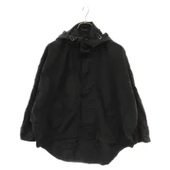 Y's (ワイズ) ダブルジップ クロップドドローストリング ナイロンシェルジャケット ブラック レディース YN-Y42-601のサムネイル