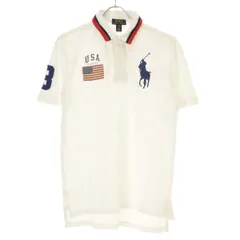 【POLORALPHLAUREN】BIGポニー刺繍 星条旗半袖ポロシャツ