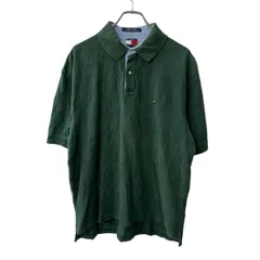 TOMMY HILFIGER 半袖 ポロシャツ XL グリーン トミーヒルフィガー 古着卸 アメリカ仕入 a708-5250