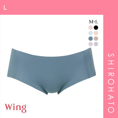 【メール便】【SHIROHATO公式】【正規品・新品】ワコール Wacoal ウイング Wing フィットトップ スタンダード ショーツ ML シームレス 無縫製 MB1010 単品(L)