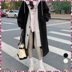 送料無料 ボアロングパーカーレイヤード風ボアコート 軽いフード付きボアジャケット 体型カバー 羽織り ゆったり ドロップショルダー 長袖アウター 秋冬服 カジュアル部屋着 ゆるシルエット羽織 韓国風コート着やせ おしゃれストリート