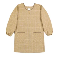 新品 [Poweforest] 割烹着 オシャレ かわいい ポケット付き 袖付きエプロン さらりと軽い 動きやすい女性用 人気アイテム 保育士 介護士 ガーデニング 料理教室