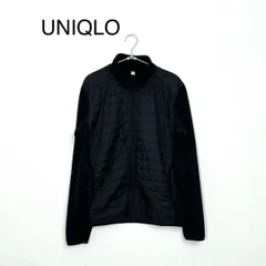 ユニクロ ウォームアップジャケット 裏起毛 黒 L