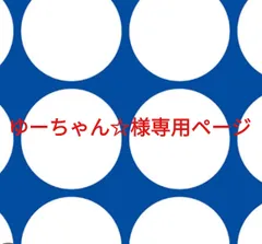ゆーちゃん☆様専用ページです。