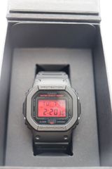 【美品】G-SHOCK　DW-5600BBR-1JF　反転液晶　ブラック×レッド