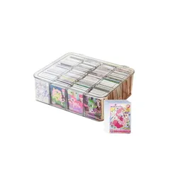 JUSTBOKU カードケース トレカ 大容量 トレカケース ストレージボックス トレーディングカードケース アクリル 透明 収納 0