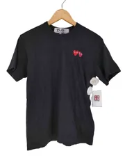 プレイコムデギャルソン PLAY COMME des GARCONS AD2020 ハート刺繍クルーネックTシャツ メンズ JPN：M 