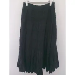 ◇ COMME CA ISM コムサイズム ロング フレア スカート サイズF ブラック レディース  【中古】 【1204070005135】