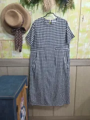 チェック ワイドジャンプスーツ