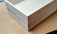 もみ材 番重 (ばんじゅう) 内寸 530×315×80 あぜくら組 スタッキング仕様【二個セット】