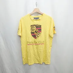 ◇ ⊂ Φ U.S. POLO ASSN. ユーエスポロアッスン ロゴプリント 半袖 Tシャツ サイズXXL イエロー系 メンズ E  【1411210005041】