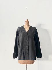 美品】45R スーピマ天竺のボレロ 影色納戸 濃 - メルカリ