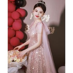 カラードレス プリンセスライン ロイヤルブルー ベアトップ ビーズ ロングドレス ウェディングドレス 結婚式 二次会 花嫁 前撮り 演奏会CYB510在庫限り