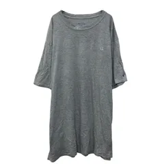 Champion 半袖 ロゴTシャツ 3XL グレー チャンピオン プルオーバー ビッグサイズ ワンポイントロゴ刺繍 古着卸 アメリカ仕入 a706-5812