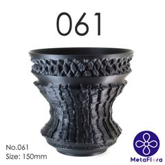 5号鉢2個セット｜CrackPot 植木鉢 マットブラック 受け皿付き - メルカリ