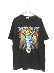 古着 00s MEGADETH 「Eagle and Missiles」 ヘヴィ メタル ロック バンド Tシャツ L