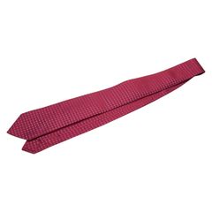 ꧁美品꧂ エルメス ネクタイ ホース 馬車 ロゴグラム プリント シルク ピンク エルメス Hロゴ レッド ピンク シルク レディース HERMES【1