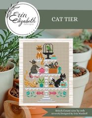 🟥🍁🟥カナダ クロスステッチチャート 図案  Erin Elizabeth エリン・エリザベス　😻Cat Tier😻◆キャット・ティア◆ねこ