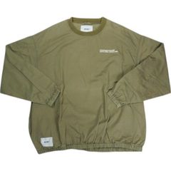 Size【M】 WTAPS ダブルタップス 18SS SMOCK JACKET. COTTON. SATIN プルオーバージャケット カーキ 【中古品-良い】 20822440
