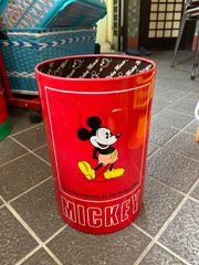 ディズニー　Disney　ミッキー　ミッキーマウス　ゴミ箱　ダストボックス　レトロ　昭和レトロ　シャビー　アンティーク　ヴィンテージ　レトロポップ