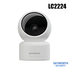 SKYWORTH スカイワース 自動追跡防犯カメラ 400万画素 双方向通話 スマホ/PC遠隔操作 クラウド録画 見守りカメラ ベビーモニター ペットカメラ H40/LC2224 正規品：4573273779516（返品不可）