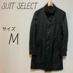 スーツセレクト　SUIT SELECT ステンカラーコート　M ブラック