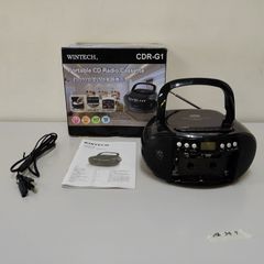 CD-W16 カセットレコーダー付きポータブルCDプレーヤー - メルカリ
