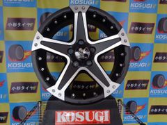 展示未使用品　17インチ　Weds　マッドヴァンス01　5H114.3　+40　ハリアー　RAV4　ウェッズ　中古ホイール　4本セット　神奈川県