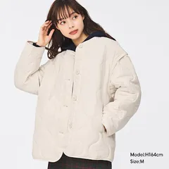 2wayオーバーサイズキルティングブルゾン　GU ジーユー　キルティングベスト