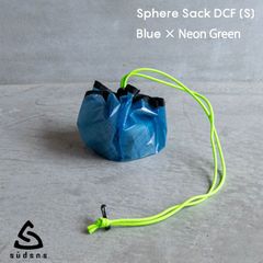 【 sudsns スーデザインズ Sphere Sack DCF (S) Blue×NeonGreen  】 スーデザインワークス スフィアサック 巾着 ポーチ suu design works