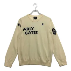 中古 レディース パーリーゲイツ PEARLY GATES セーター 1(M) 白系 オフホワイト クルーネック カシミヤ混