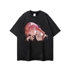 チェンソーマン CHAINSAW MAN マキマ ヴィンテージ加工 半袖 Tシャツ L